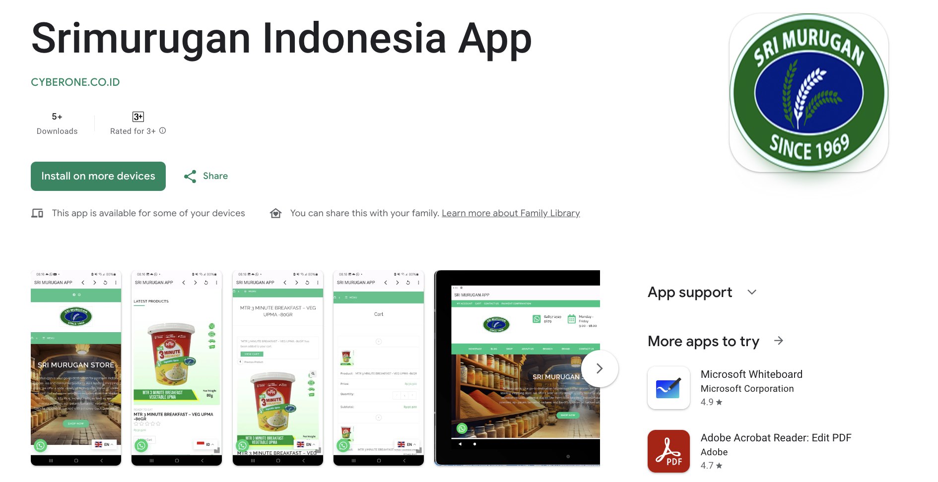 App Ecommerce menggunakan Webview